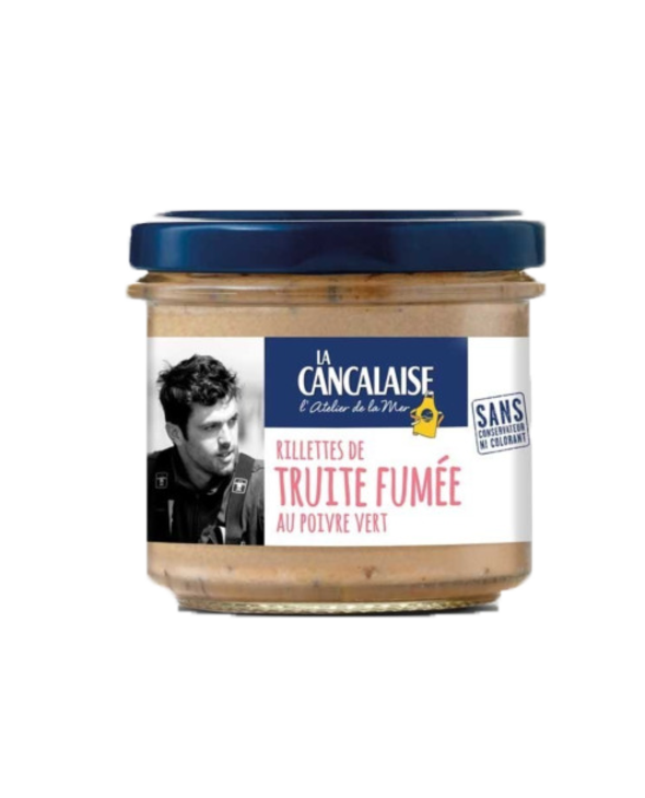 Rillettes de Truite Fumée au poivre vert 